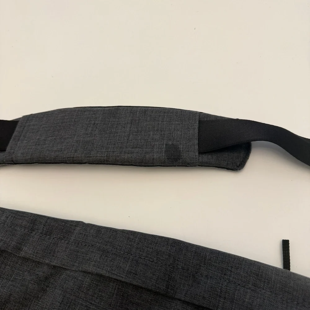 Acme‎ Made Divisadero Grey Black Canvas Laptop Messenger Bag Mens Womens